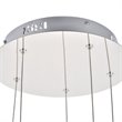 Elegant Lighting Polaris 5 Light Royal Cut Crystal LED Pendant in Chrome