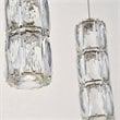 Elegant Lighting Polaris 9 Light Royal Cut Crystal LED Pendant in Gold