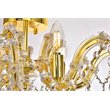 Elegant Lighting Maria Theresa 4 Light Royal Cut Semi Flush Mount in Gold