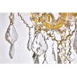 Elegant Lighting Maria Theresa 4 Light Royal Cut Semi Flush Mount in Gold