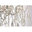 Elegant Lighting Maria Theresa 6 Light Royal Cut Semi Flush Mount in Chrome