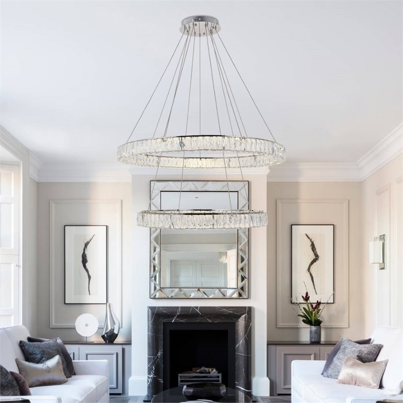 Elegant Lighting Monroe 2 Tier 42