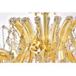 Elegant Lighting Maria Theresa 8-Light Crystal & Steel Semi Flush Mount in Gold
