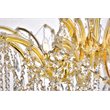 Elegant Lighting Maria Theresa 8-Light Crystal & Steel Semi Flush Mount in Gold