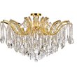 Elegant Lighting Maria Theresa 8-Light Crystal & Steel Semi Flush Mount in Gold