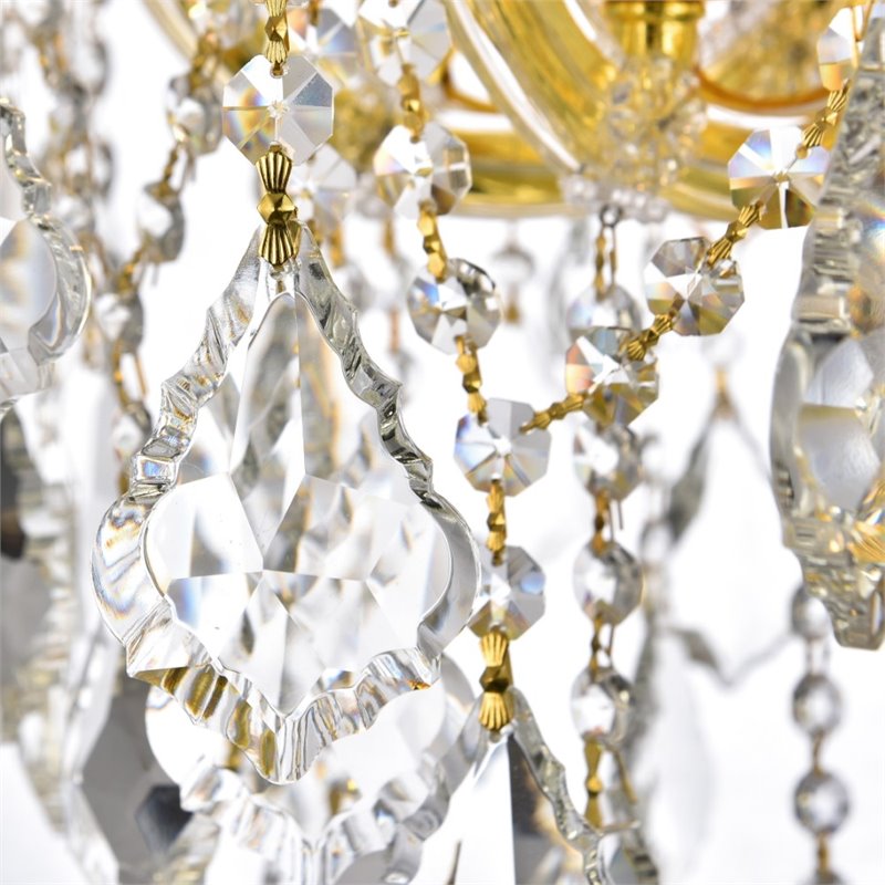 Elegant Lighting Maria Theresa 84 Light Royal Cut Crystal Chandelier in Chrome