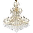 Elegant Lighting Maria Theresa 84 Light Royal Cut Crystal Chandelier in Gold