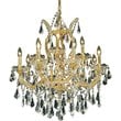 Elegant Lighting Maria Theresa 13 Light Royal Cut Crystal Chandelier in Gold