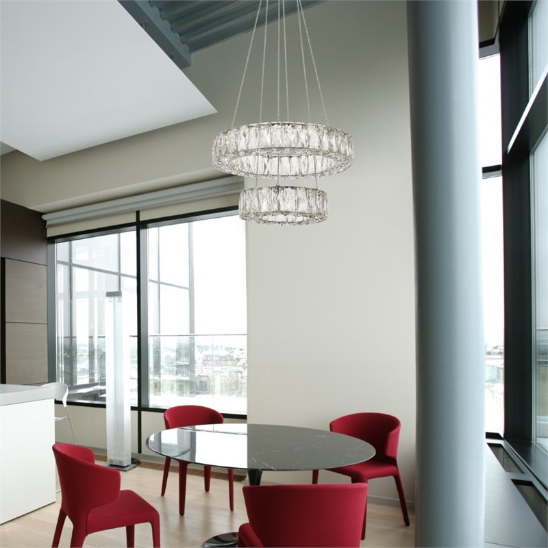 Elegant Lighting Monroe 2 Tier 17.7