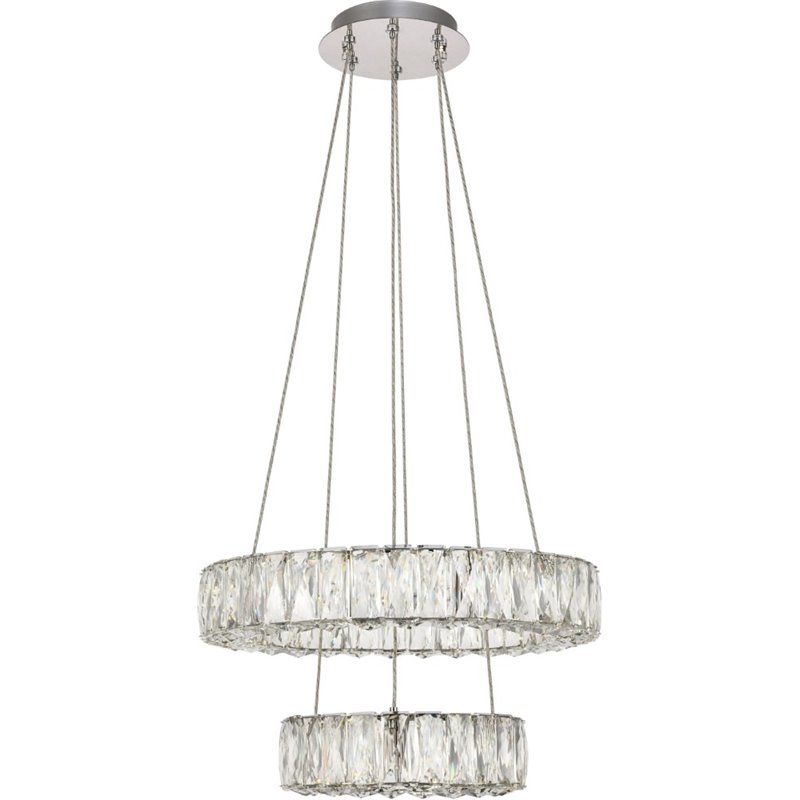 Elegant Lighting Monroe 2 Tier 17.7