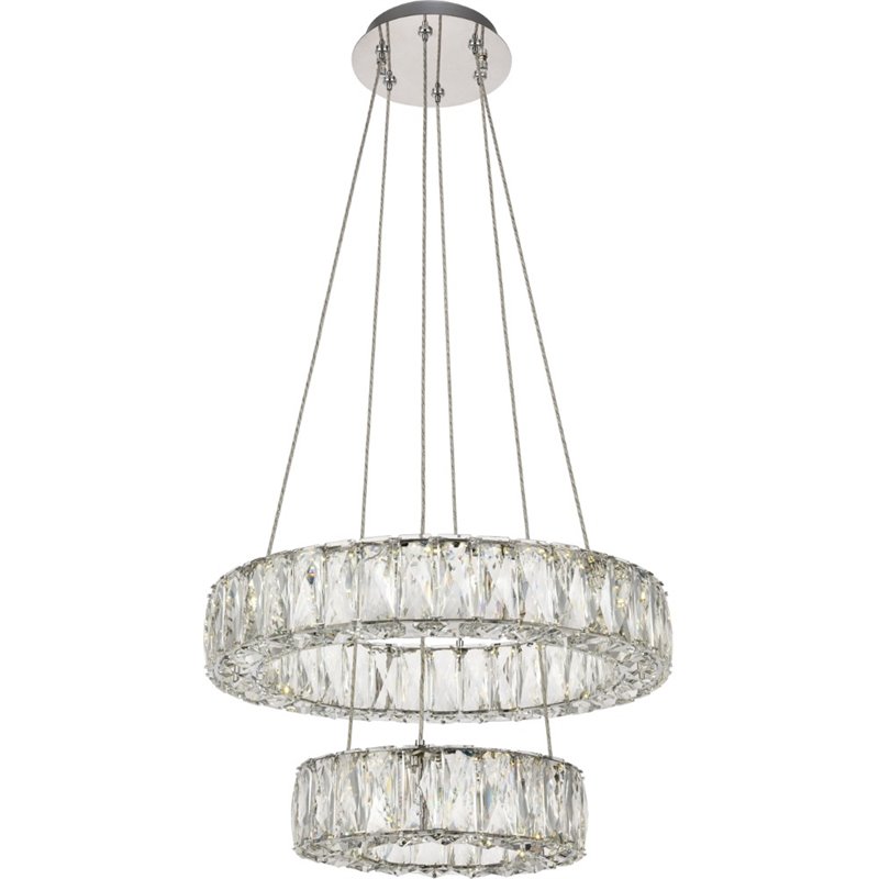 Elegant Lighting Monroe 2 Tier 17.7