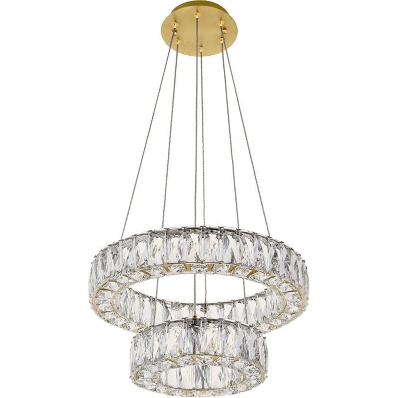Elegant Lighting Monroe 2 Tier 17.7