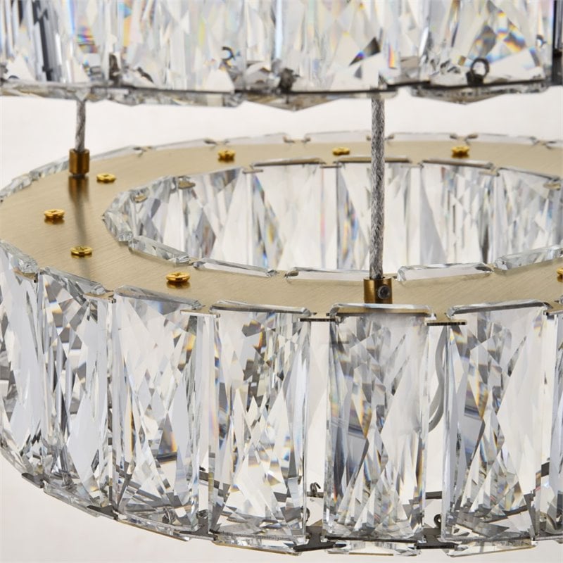 Elegant Lighting Monroe 2 Tier 17.7