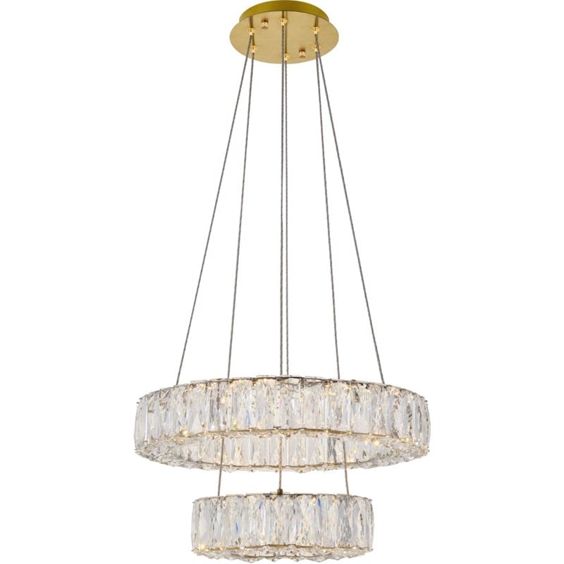 Elegant Lighting Monroe 2 Tier 17.7