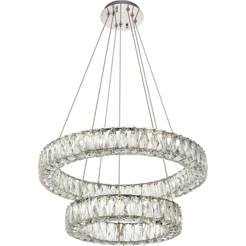 Elegant Lighting Monroe 2 Tier 23.6
