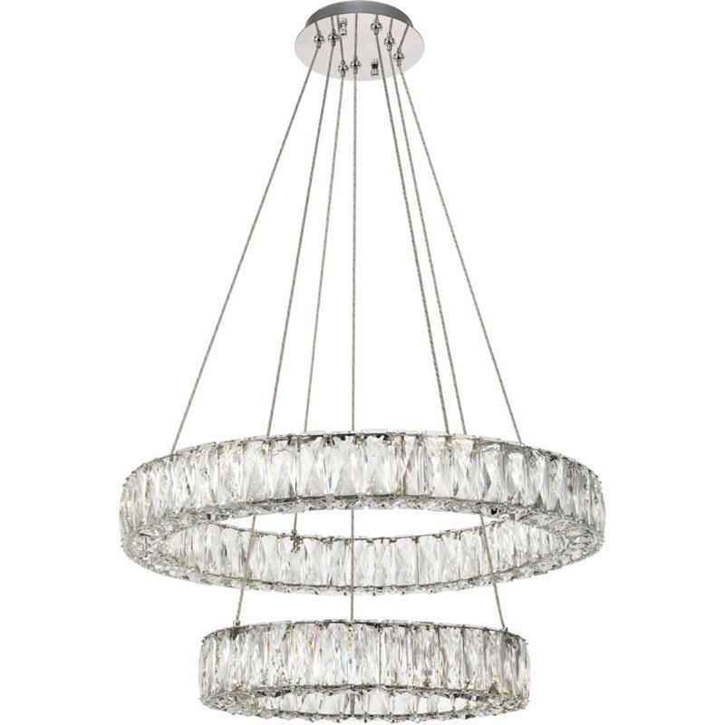 Elegant Lighting Monroe 2 Tier 23.6