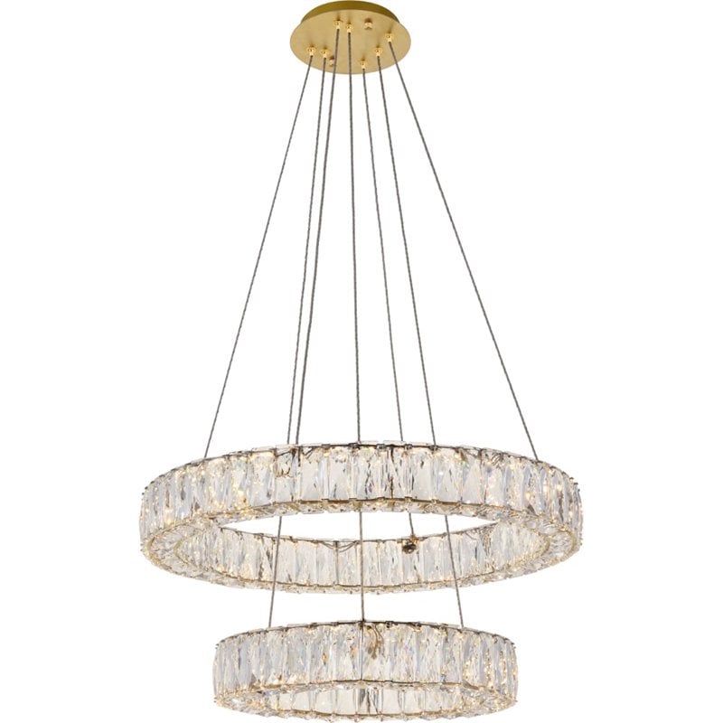 Elegant Lighting Monroe 2 Tier 23.6