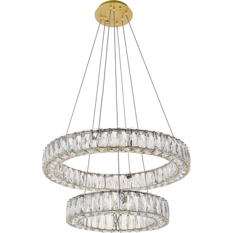 Elegant Lighting Monroe 2 Tier 23.6