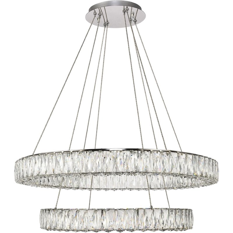 Elegant Lighting Monroe 2 Tier 31.5