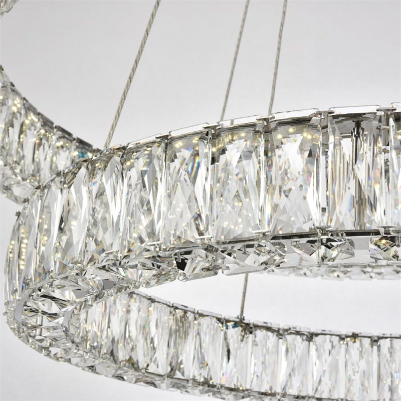 Elegant Lighting Monroe 2 Tier 31.5