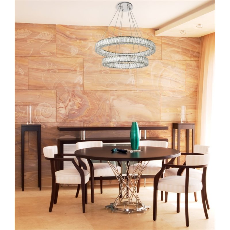 Elegant Lighting Monroe 2 Tier 31.5