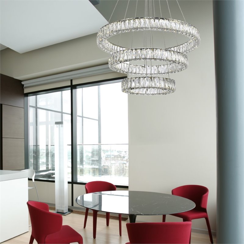 Elegant Lighting Monroe 3 Tier 31.5