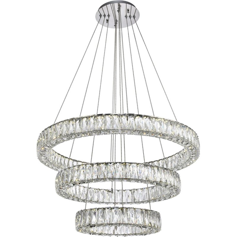 Elegant Lighting Monroe 3 Tier 31.5