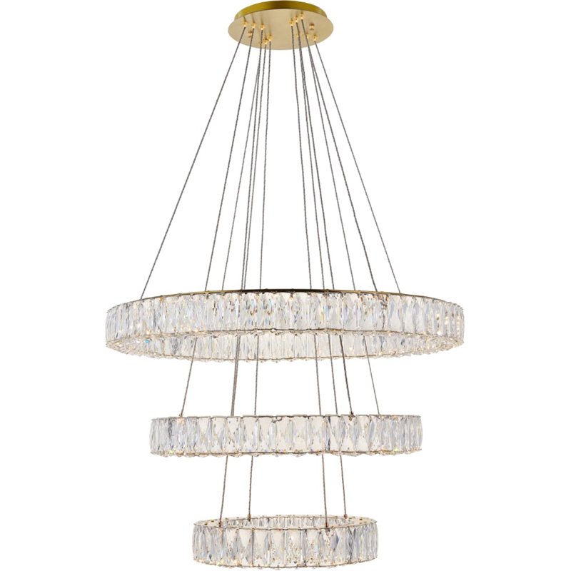 Elegant Lighting Monroe 3 Tier 31.5