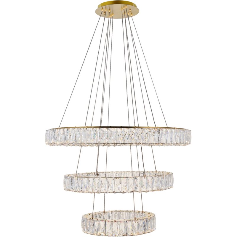 Elegant Lighting Monroe 3 Tier 31.5