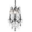 Elegant Lighting Rosalia 3 Lights Traditional Brass Chandelier in Bronze