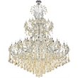 Elegant Lighting Maria Theresa 84 Light Royal Cut Crystal Chandelier in Chrome