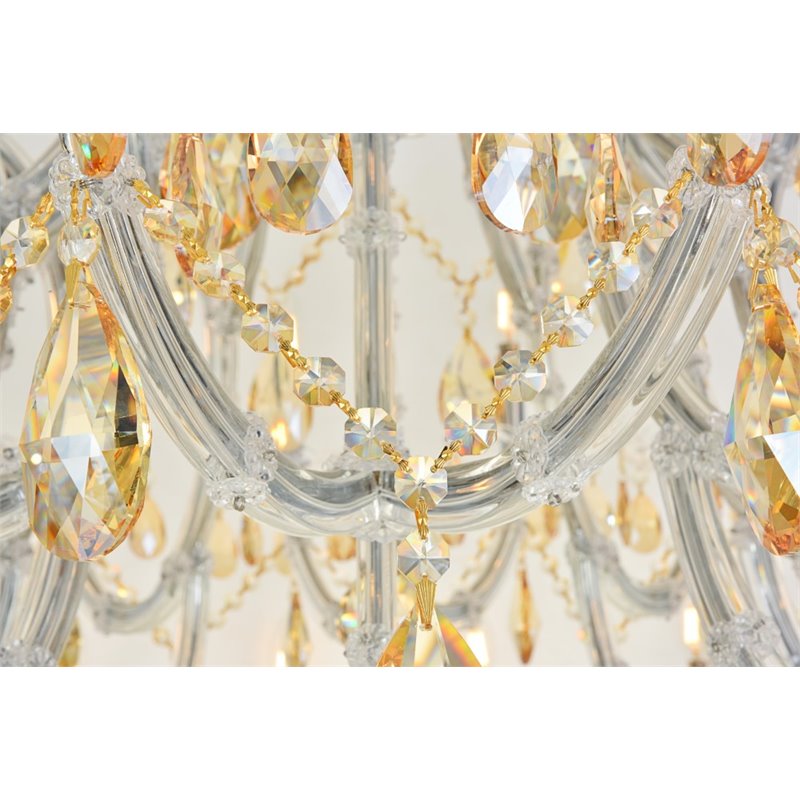 Elegant Lighting Maria Theresa 84 Light Royal Cut Crystal Chandelier in Chrome