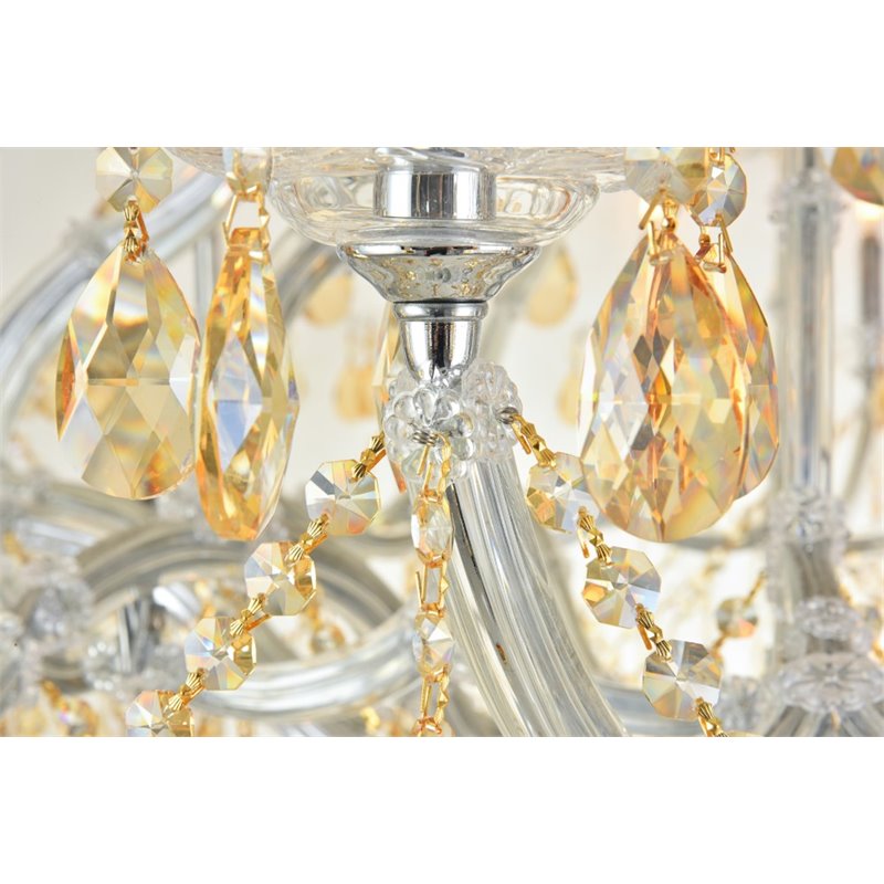 Elegant Lighting Maria Theresa 84 Light Royal Cut Crystal Chandelier in Chrome