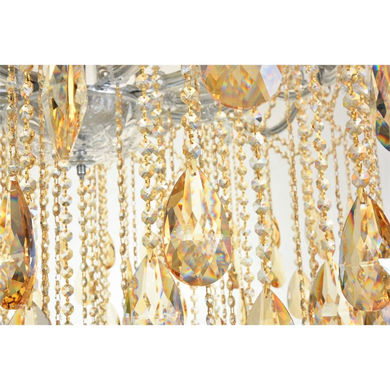 Elegant Lighting Maria Theresa 84 Light Royal Cut Crystal Chandelier in Chrome