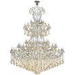 Elegant Lighting Maria Theresa 84 Light Royal Cut Crystal Chandelier in Chrome