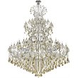 Elegant Lighting Maria Theresa 84 Light Royal Cut Crystal Chandelier in Chrome