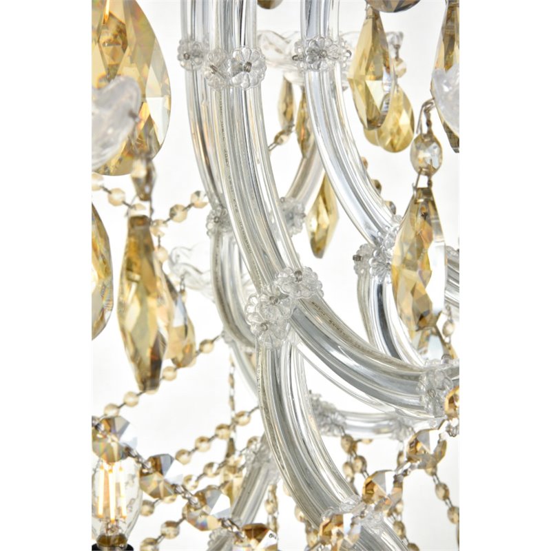 Elegant Lighting Maria Theresa 84 Light Royal Cut Crystal Chandelier in Chrome