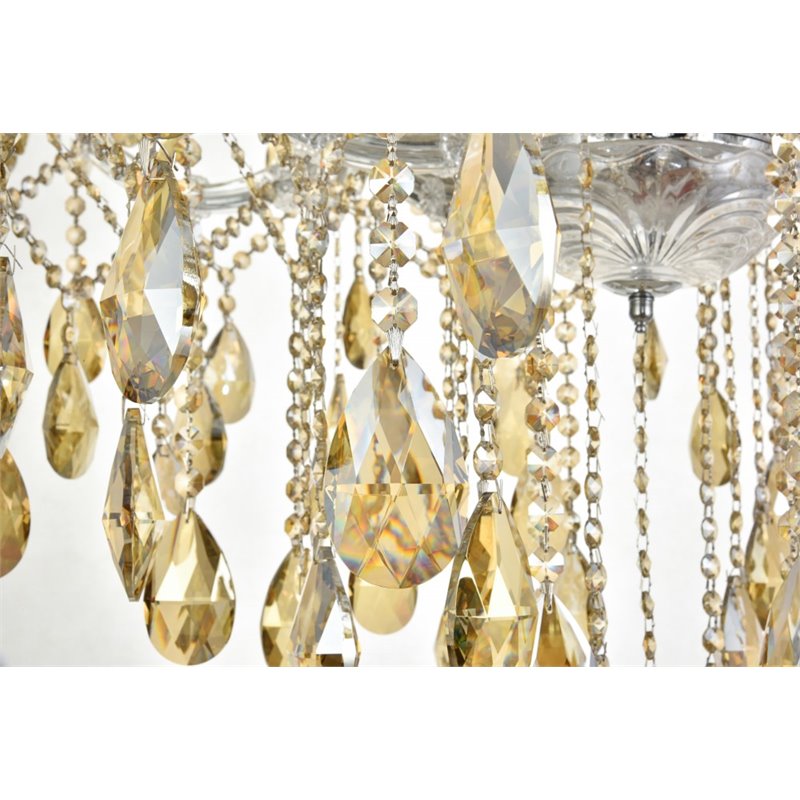 Elegant Lighting Maria Theresa 84 Light Royal Cut Crystal Chandelier in Chrome
