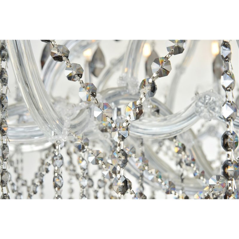 Elegant Lighting Maria Theresa 84 Light Royal Cut Crystal Chandelier in Chrome