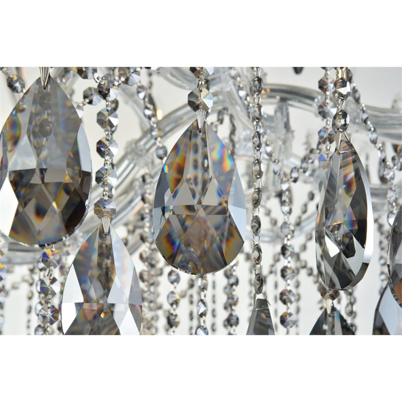 Elegant Lighting Maria Theresa 84 Light Royal Cut Crystal Chandelier in Chrome
