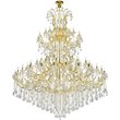 Elegant Lighting Maria Theresa 84 Light Royal Cut Crystal Chandelier in Gold