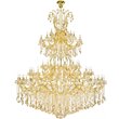 Elegant Lighting Maria Theresa 84 Light Royal Cut Crystal Chandelier in Gold