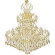 Elegant Lighting Maria Theresa 84 Light Royal Cut Crystal Chandelier in Gold