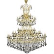 Elegant Lighting Maria Theresa 84 Light Royal Cut Crystal Chandelier in Gold