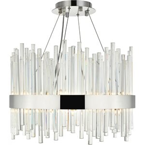 elegant lighting dallas royal cut clear crystal chandelier in chrome
