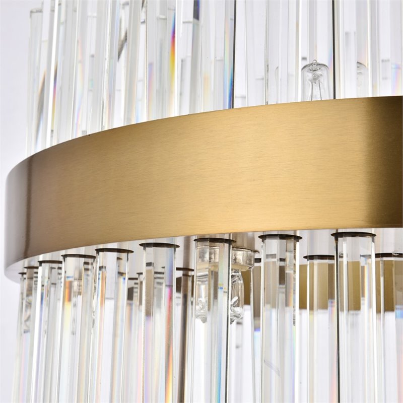 Elegant Lighting Dallas 14-Light Crystal & Metal Chandelier in Gold