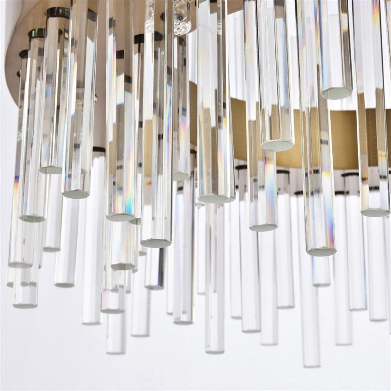 Elegant Lighting Dallas 14-Light Crystal & Metal Chandelier in Gold