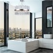 Elegant Lighting Dallas 16 Light Royal Cut Crystal Chandelier in Chrome