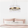 Elegant Lighting Dallas 16 Light Royal Cut Crystal Chandelier in Gold