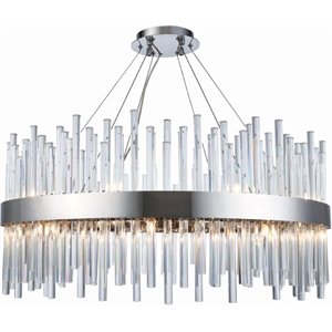 Elegant Lighting Dallas 18 Light Royal Cut Crystal Chandelier in Chrome